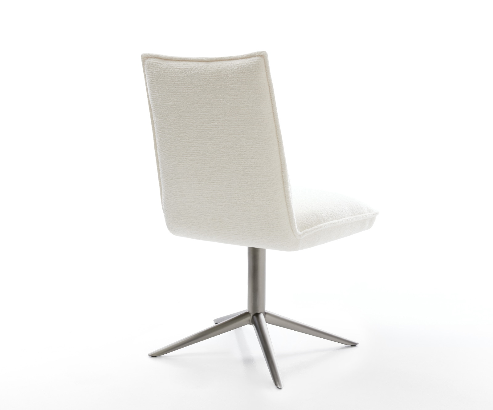 Drehstuhl Lelio-Flex Bouclé Soft Beige Fußkreuz Graphit 360° drehbar Wippfunktion Taschenfederkern 4