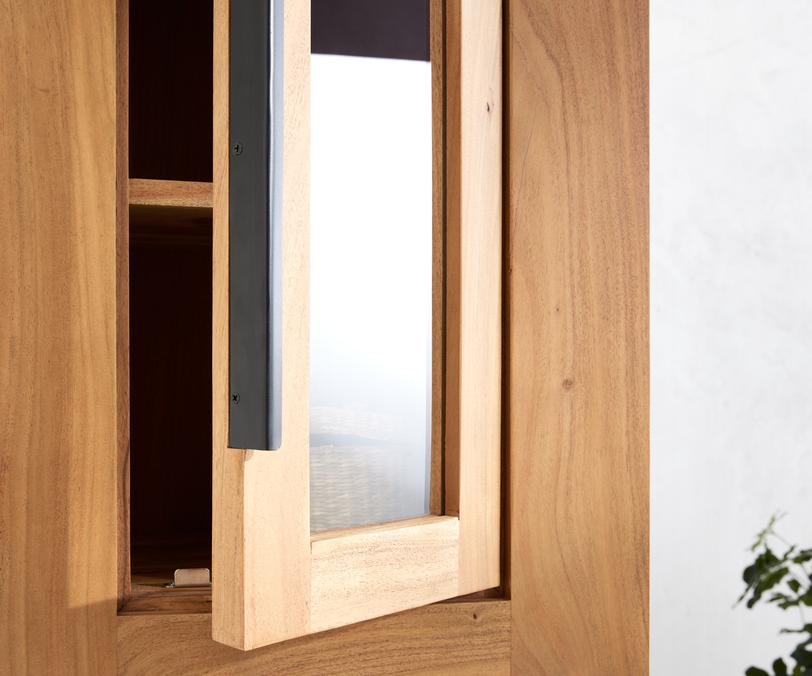 Hochschrank Solidu 45x185 cm Akazie Natur 4 Hochschrank Solidu 45x185 cm Akazie Natur 4