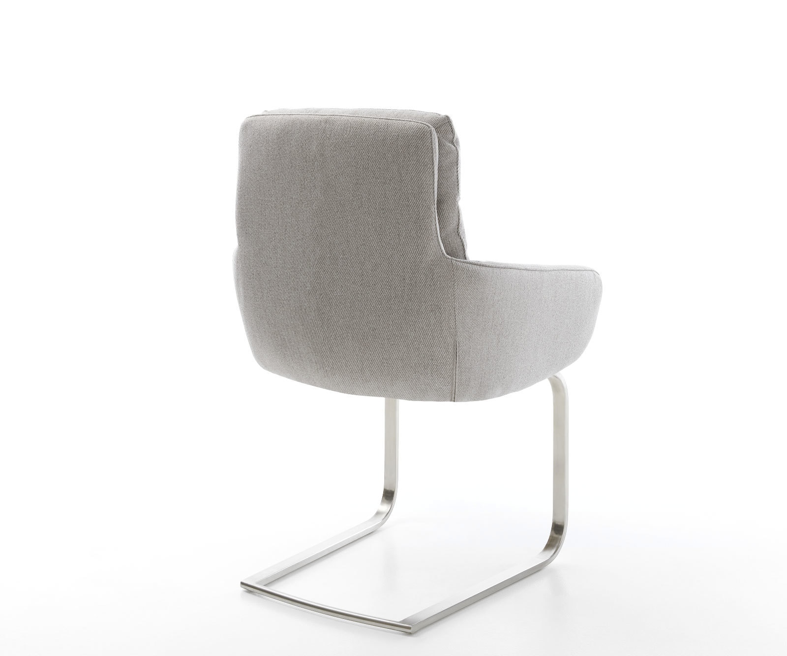 Freischwinger Abelia-Flex mit Armlehnen Stripes Hellgrau Freischwinger flach Edelstahl 4 Freischwinger Abelia-Flex mit Armlehnen Stripes Hellgrau Freischwinger flach Edelstahl 4