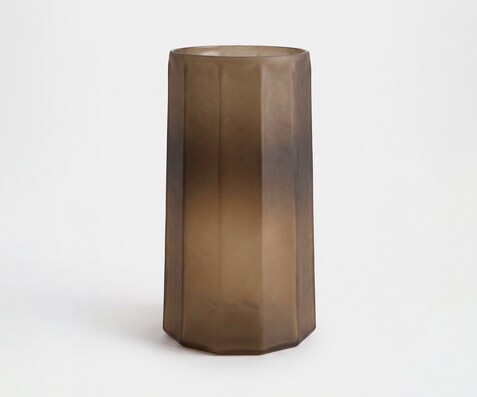 Vase Octara B21 x T21 x H35 cm Glas Aurum Gegossen