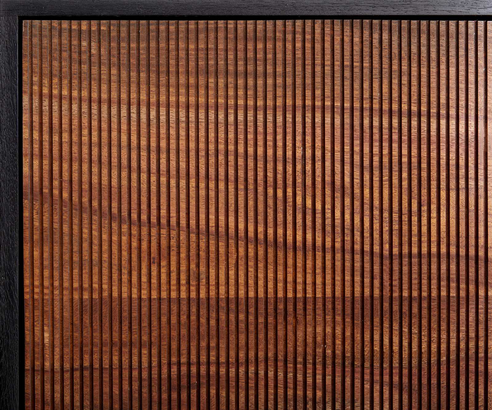 Lowboard Vaag 200 cm Sheesham Natur Mango Schwarz 2 Türen 2 Fächer 3