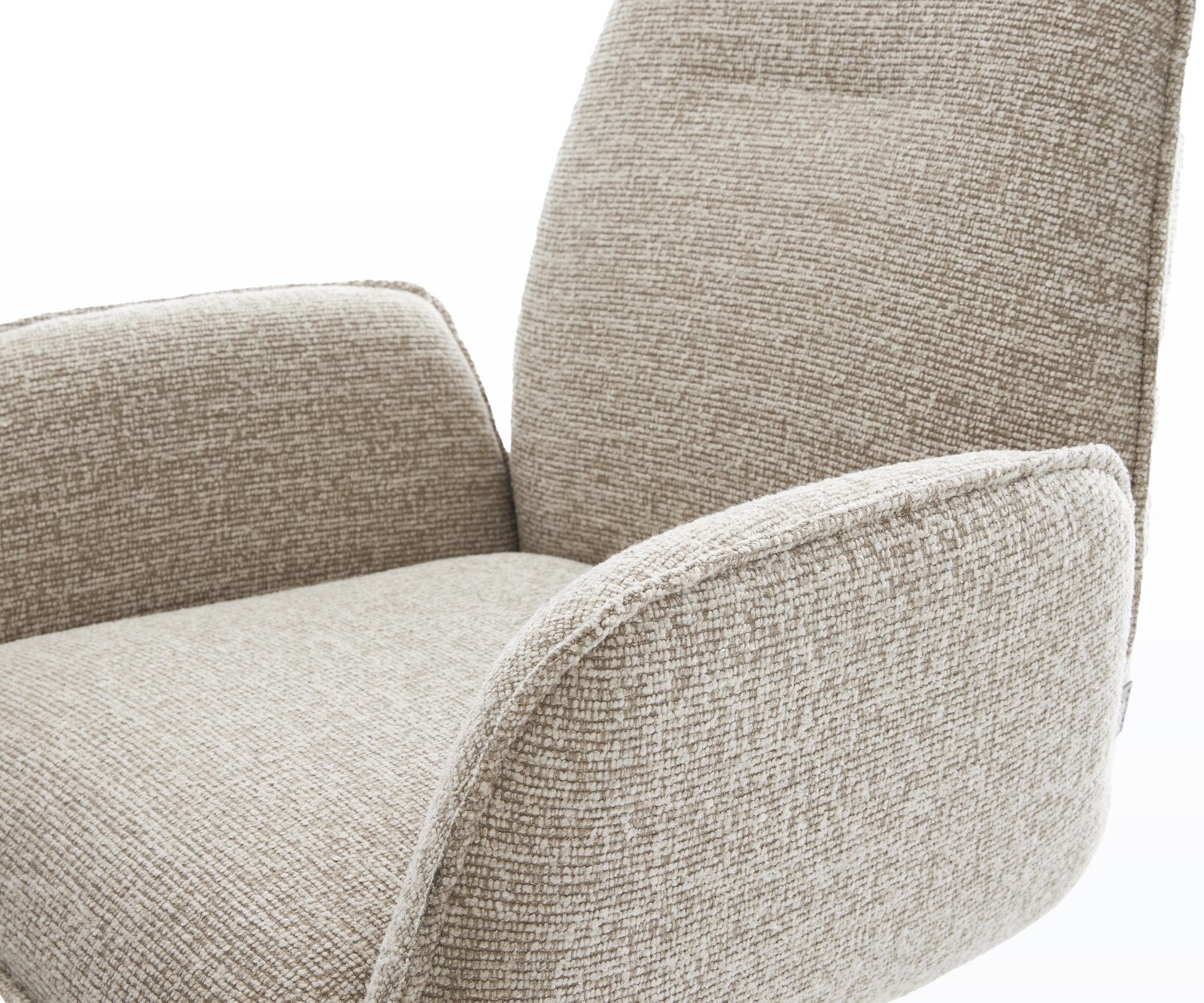 Freischwinger Zoa-Flex Webstoff Soft Beige Freischwinger flach Graphit Taschenfederkern 3