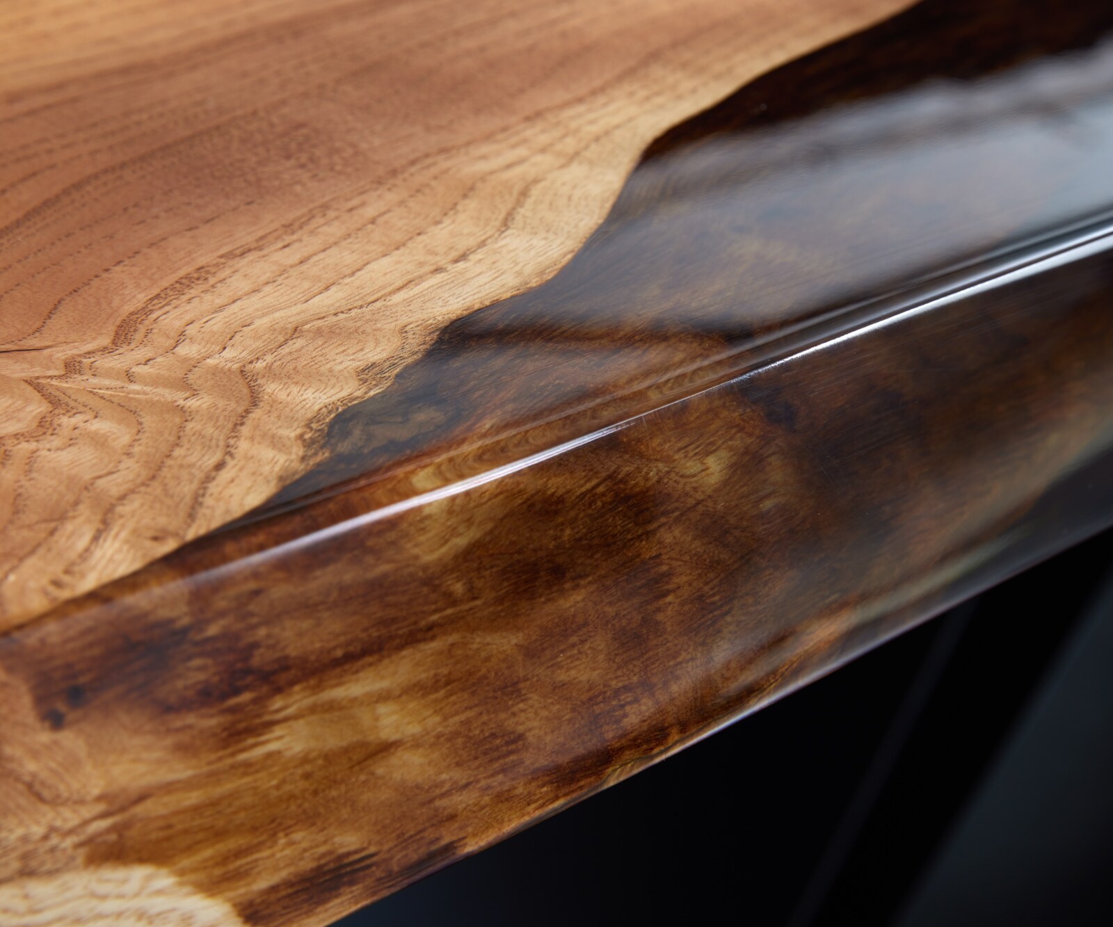 Tischplatte Esche Natur 230 cm Epoxid Unikat Nr. 34726 5