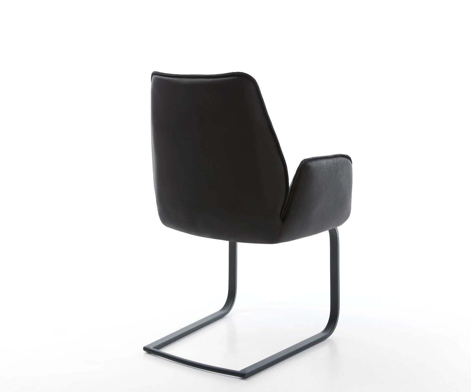Freischwinger Zoa-Flex Echt-Leder Schwarz Freischwinger flach Schwarz Taschenfederkern 4