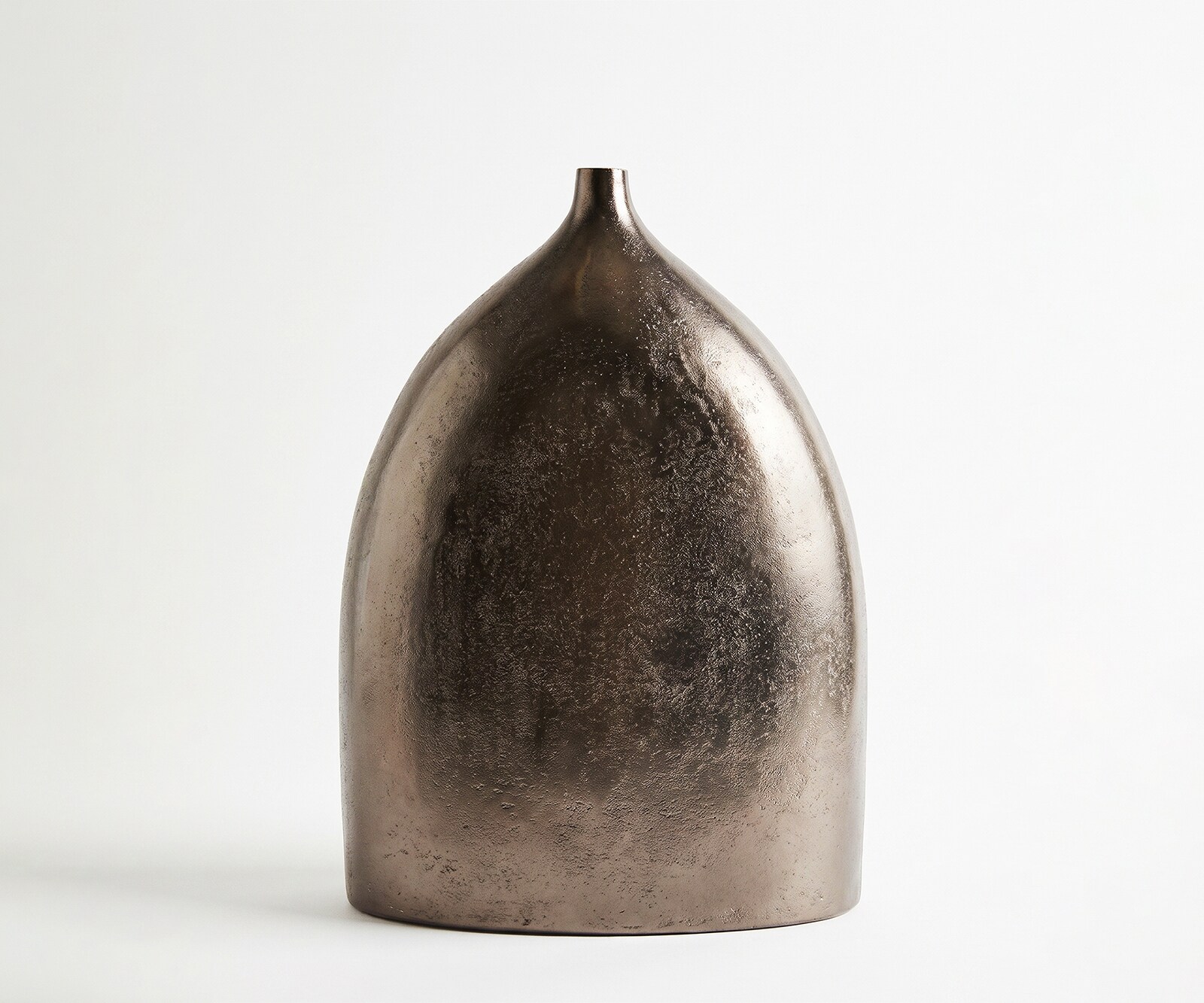 Vase Ogiva l39 x P18 x H51 cm Aluminium Mokka Bronze Moulé