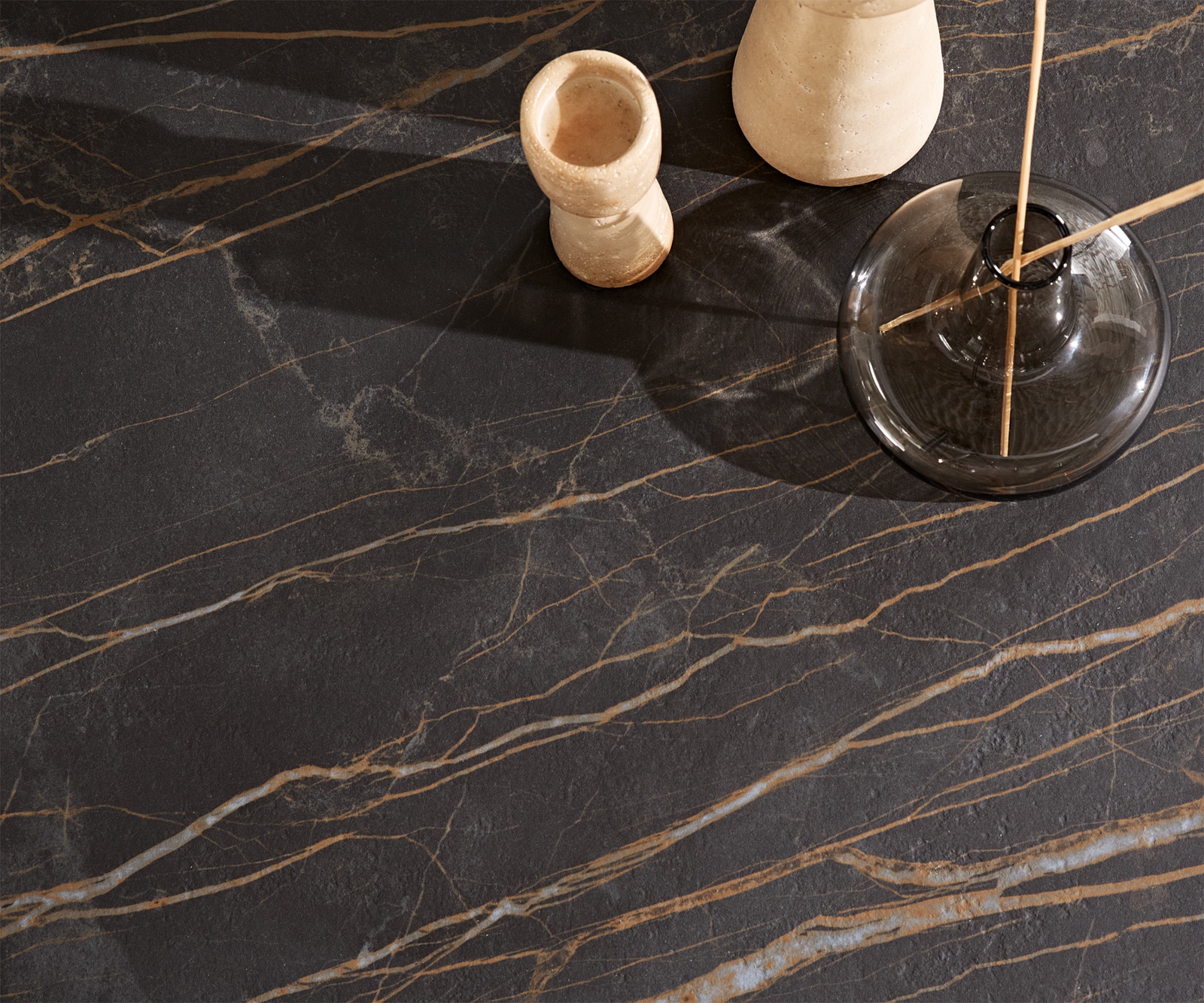 Couchtisch Skafi 100x40 cm Keramik Laminam® Noir Desir Braun Metallic Silber 5 Couchtisch Skafi 100x40 cm Keramik Laminam® Noir Desir Braun Metallic Silber 5