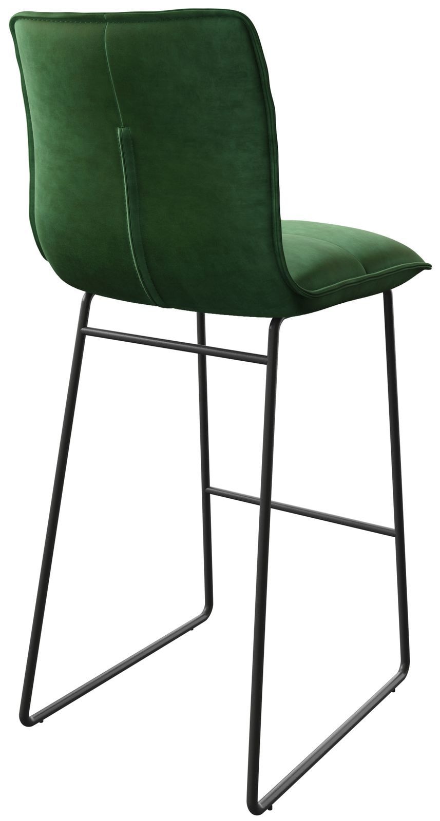 Barstuhl Maddy-Flex Samt Grün Kufengestell Metall 4 Barstuhl Maddy-Flex Samt Grün Kufengestell Metall 4