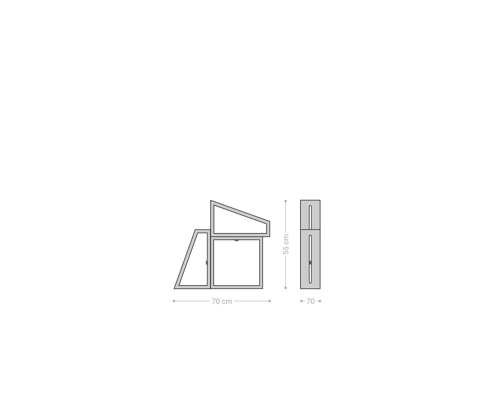 3er-Set-Designer-Wandregal Wyatt 70x55 cm Akazie Natur 4 3er-Set-Designer-Wandregal Wyatt 70x55 cm Akazie Natur 4