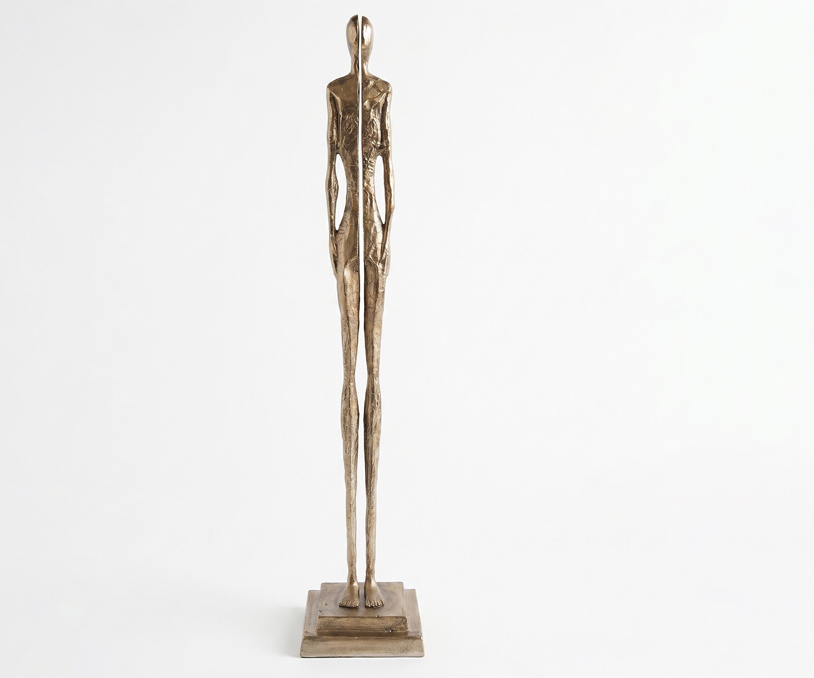 Figurine Divora l29 x P29 x H157 cm Aluminium Champagner Faite main