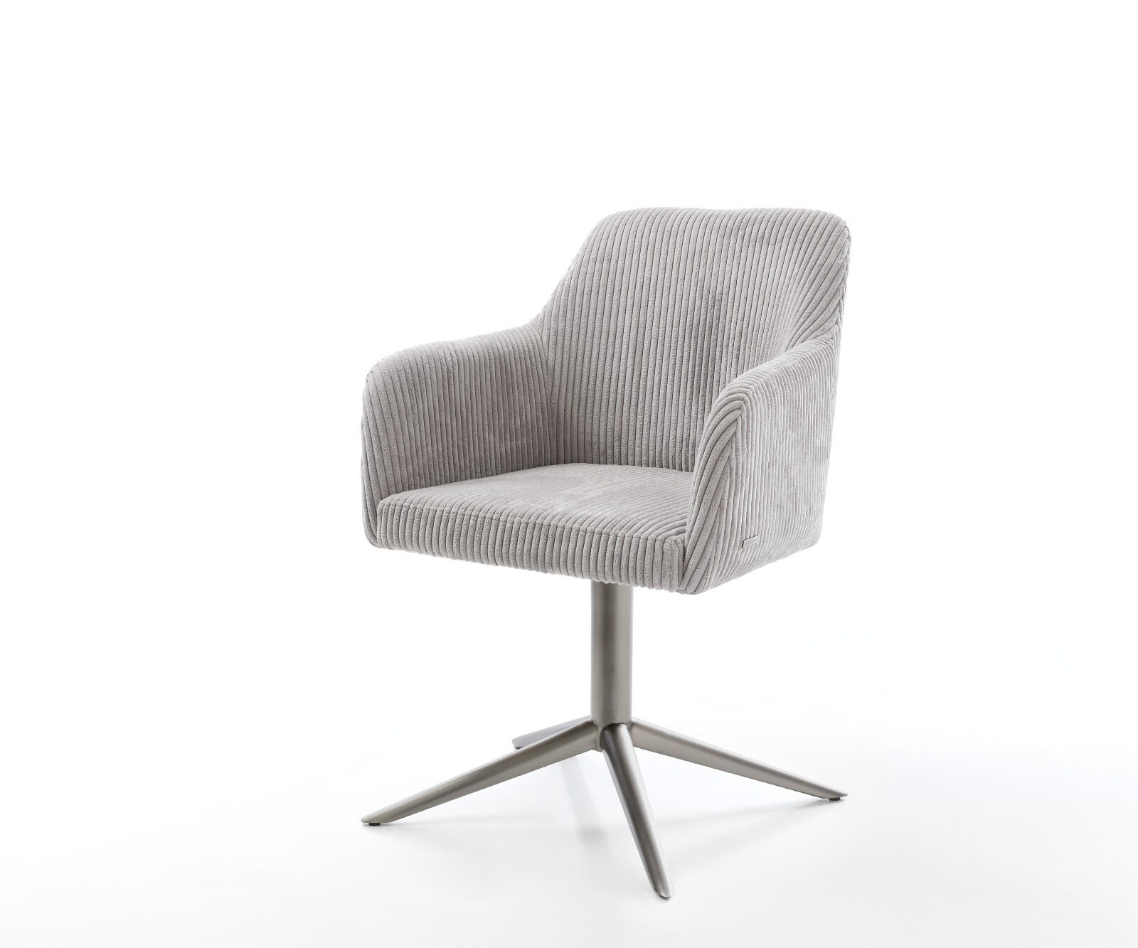 Drehstuhl Greg-Flex Cord Silbergrau Fußkreuz Graphit 360° drehbar Wippfunkt günstig online kaufen