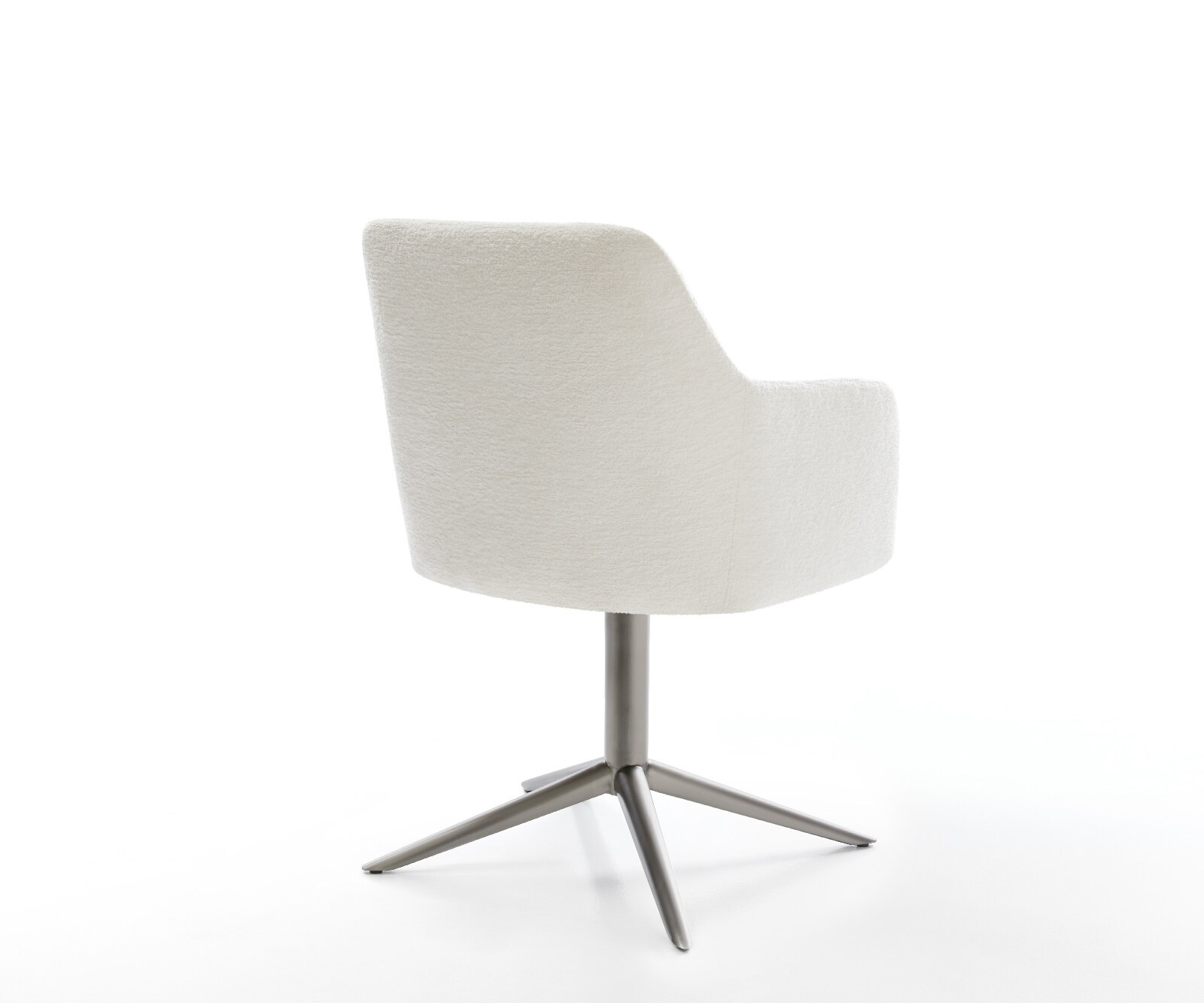 Drehstuhl Greg-Flex Bouclé Soft Beige Fußkreuz Graphit 360° drehbar Wippfunktion Taschenfederkern 5