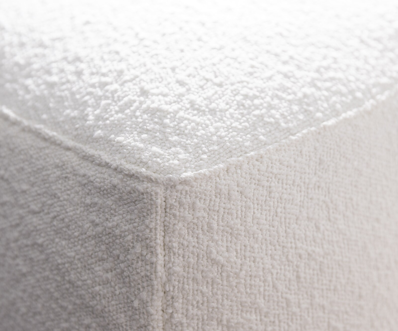 Big-Sofa Freestyle 280x110 cm Bouclé Creme-Weiß Kappnaht 4