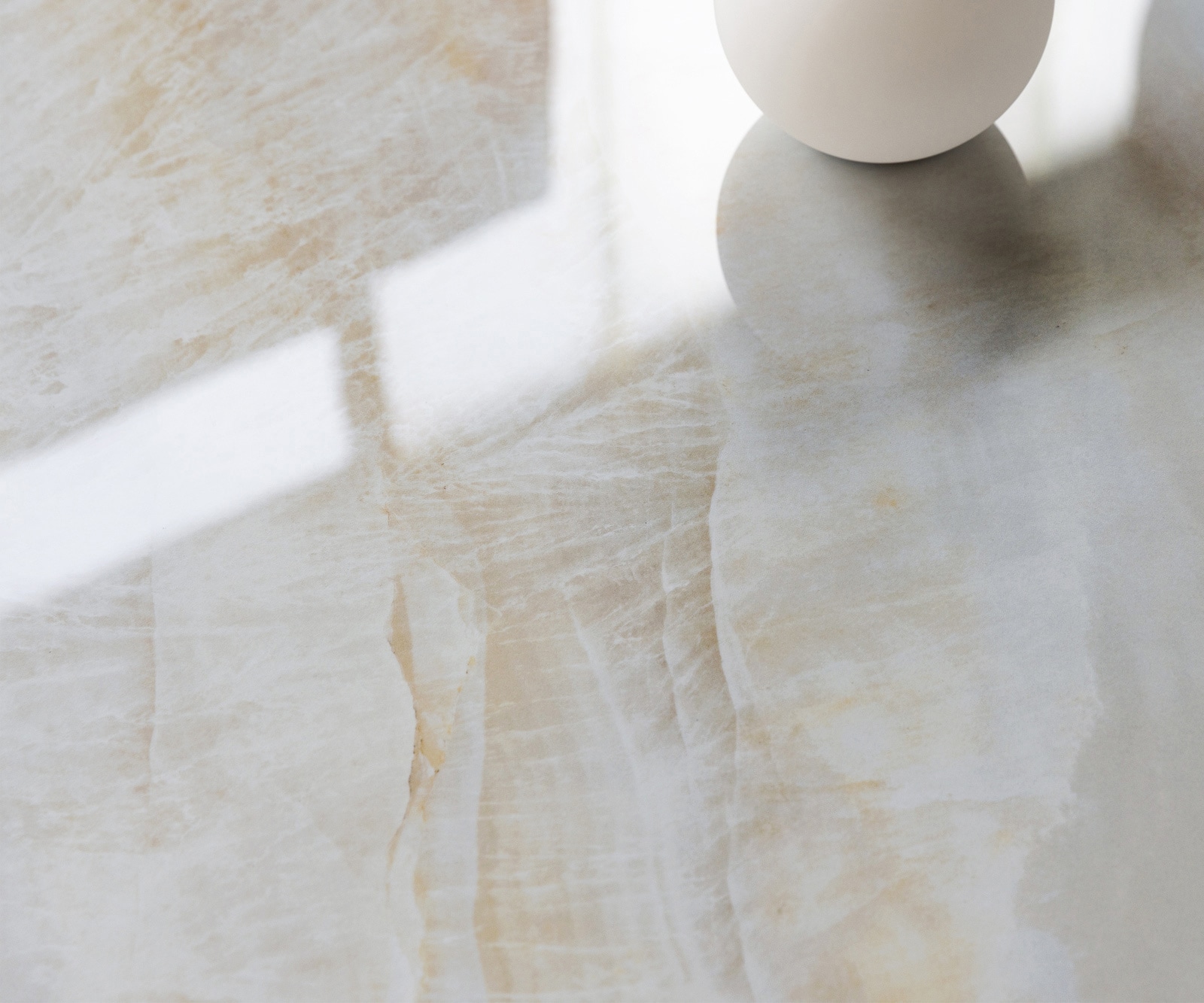 Konsolentisch Edge Polygonal 180x50 cm Keramik Onyx Pearl Zentharo Metall Effektfinish Titan 5