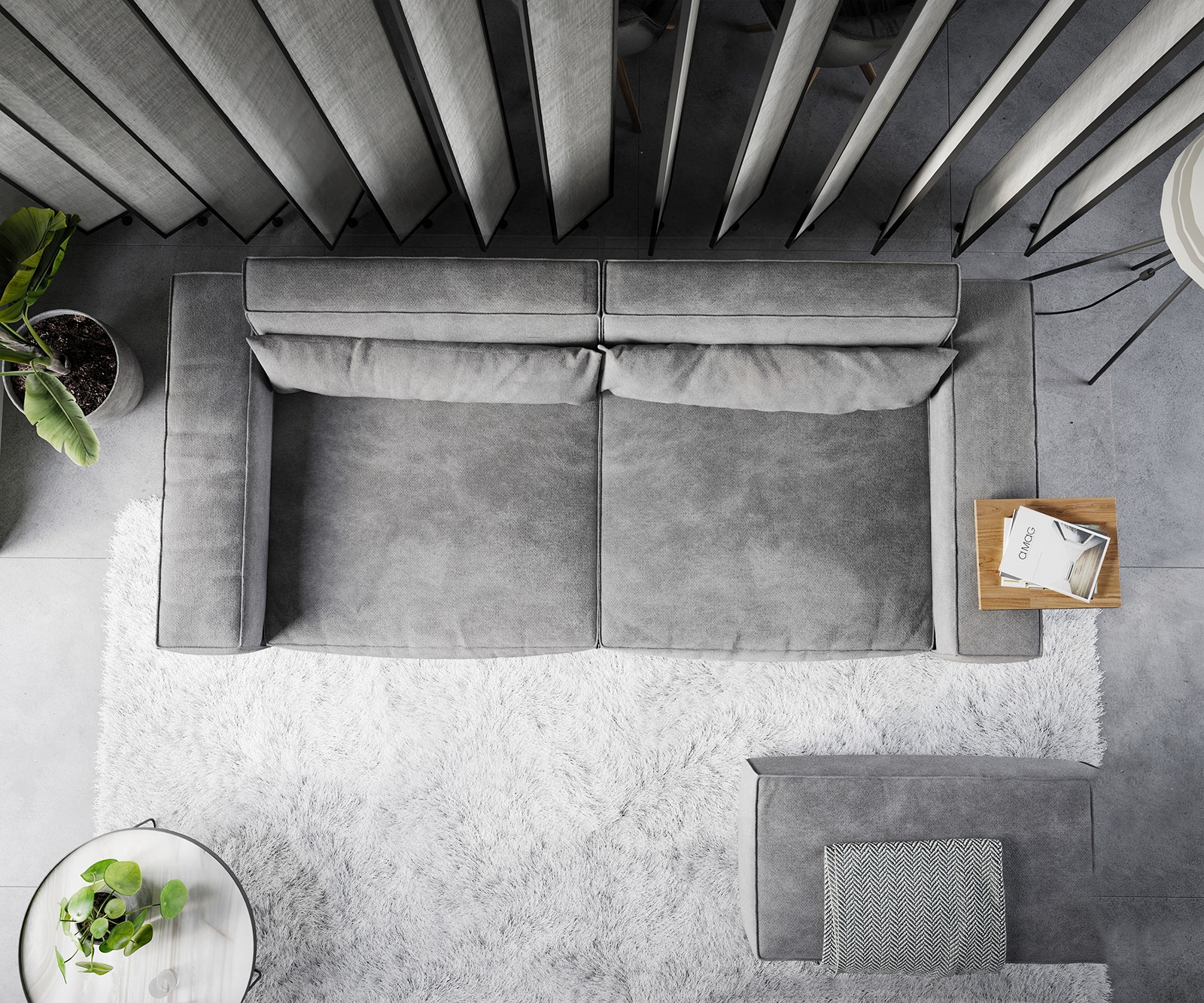 Big-Sofa Sirpio XL 270x130 cm Mikrofaser Taupe mit Hocker 5 Big-Sofa Sirpio XL 270x130 cm Mikrofaser Taupe mit Hocker 5