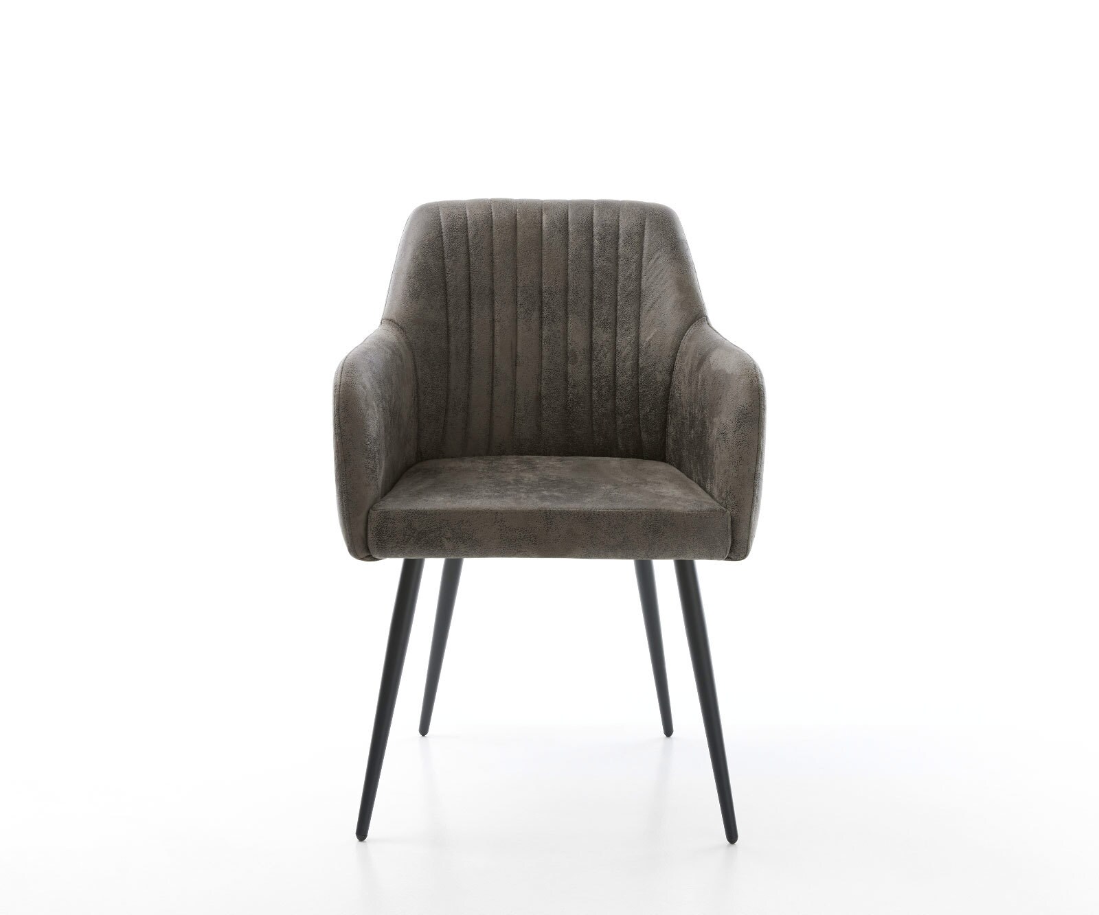 Esszimmerstuhl Greg-Flex Mikrofaser Grau Antik 4-Fuß konisch Schwarz Taschenfederkern 1 Esszimmerstuhl Greg-Flex Mikrofaser Grau Antik 4-Fuß konisch Schwarz Taschenfederkern 1