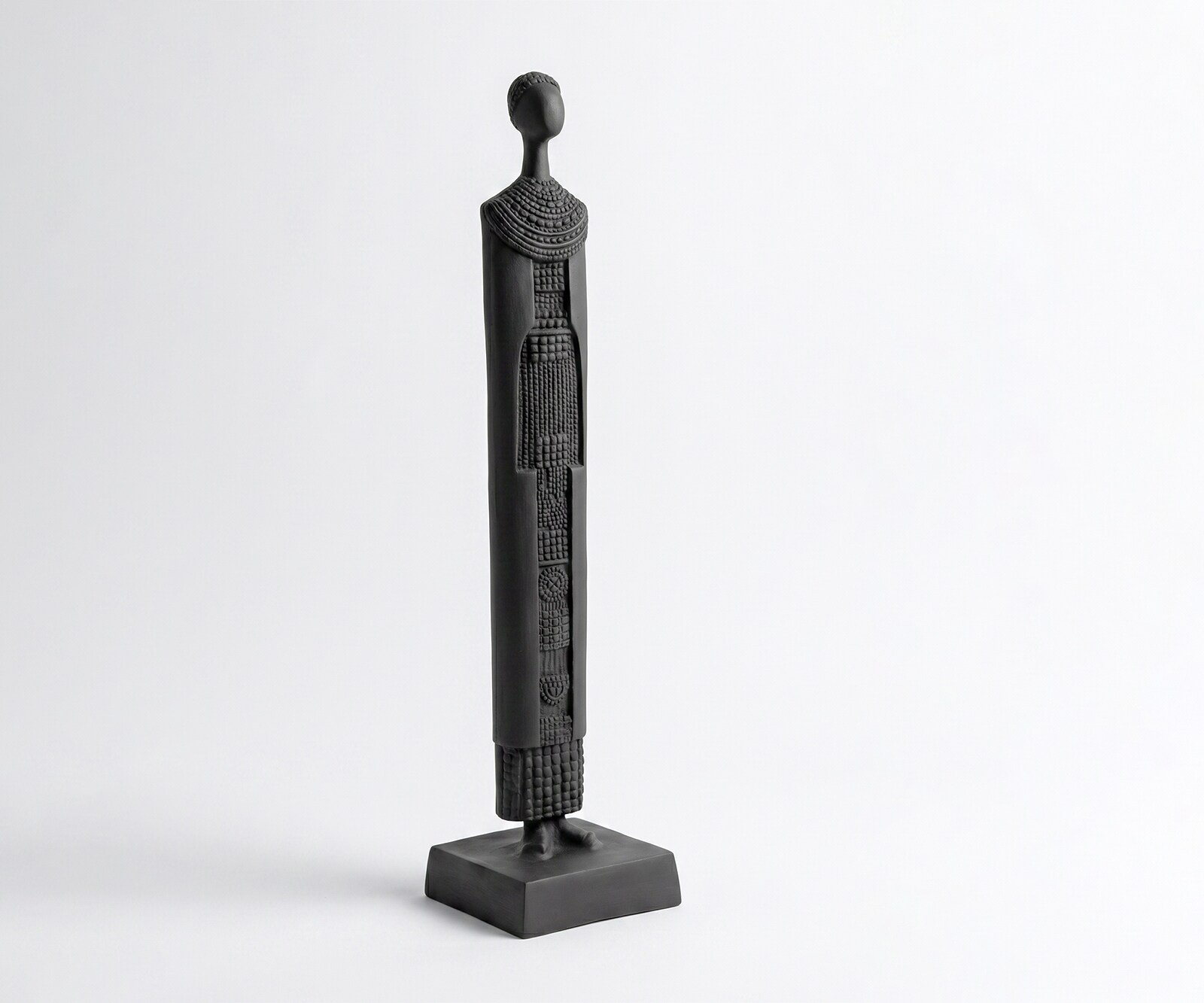 Figurine Signum l12 x P12 x H51 cm Aluminium Basalt Moulée