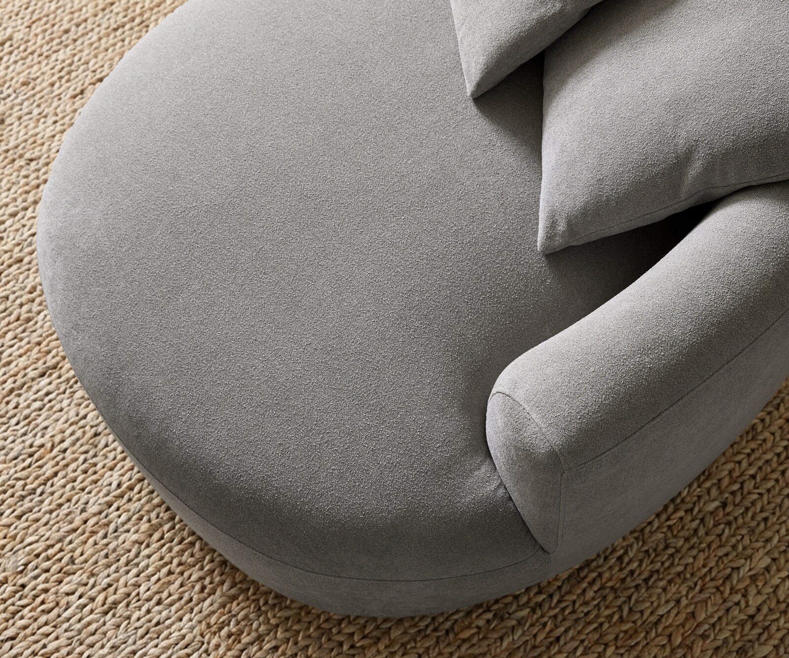 Big-Sofa Edina 330x170 cm Strukturstoff Soft Grau 6