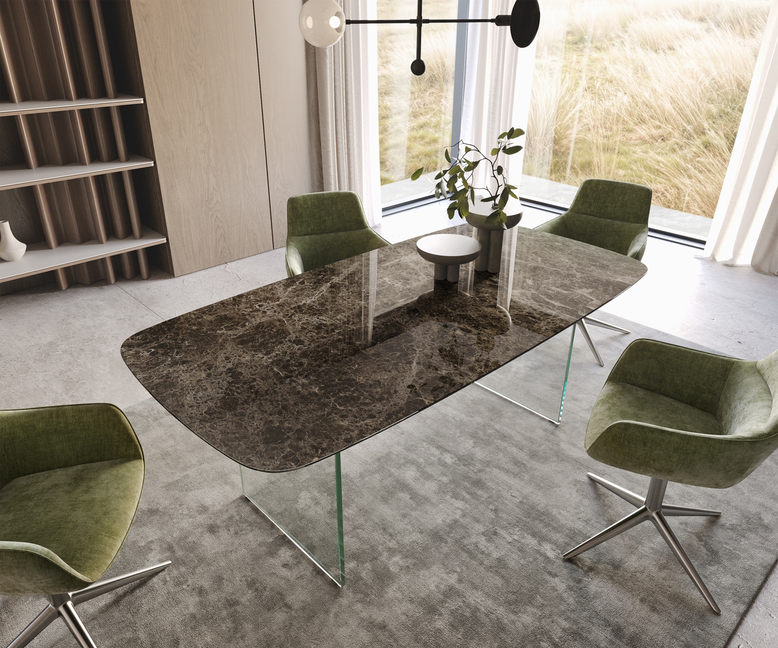 Esstisch Edge Boot 200x100 Keramik Laminam® Emperador Extra Lucidato Dunkelbraun Gestell Glas Esstisch Edge Boot 200x100 Keramik Laminam® Emperador Extra Lucidato Dunkelbraun Gestell Glas