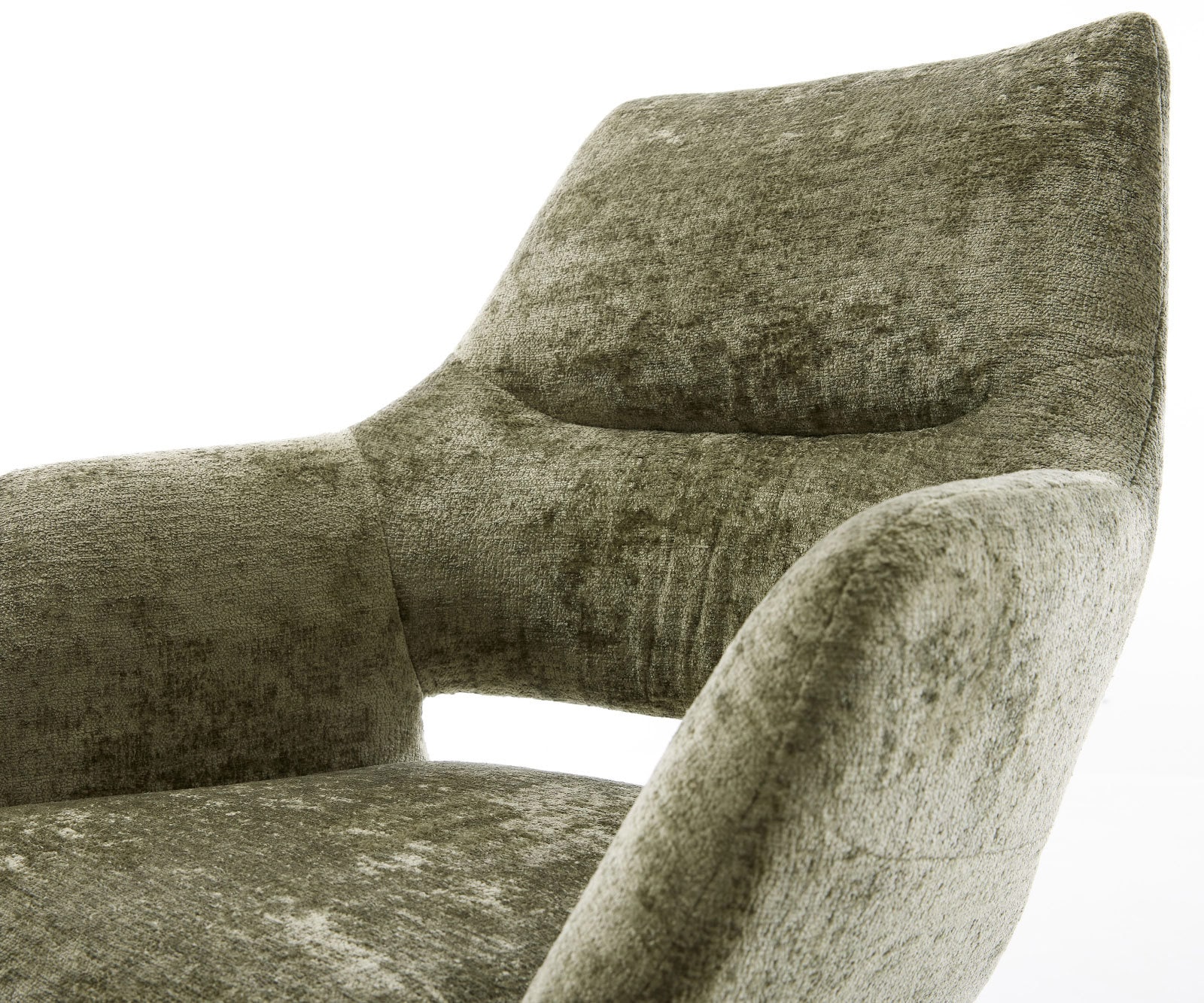 Freischwinger Yago-Flex mit Armlehnen Chenille Olive Freischwinger rund Schwarz Taschenfederkern 3 Freischwinger Yago-Flex mit Armlehnen Chenille Olive Freischwinger rund Schwarz Taschenfederkern 3