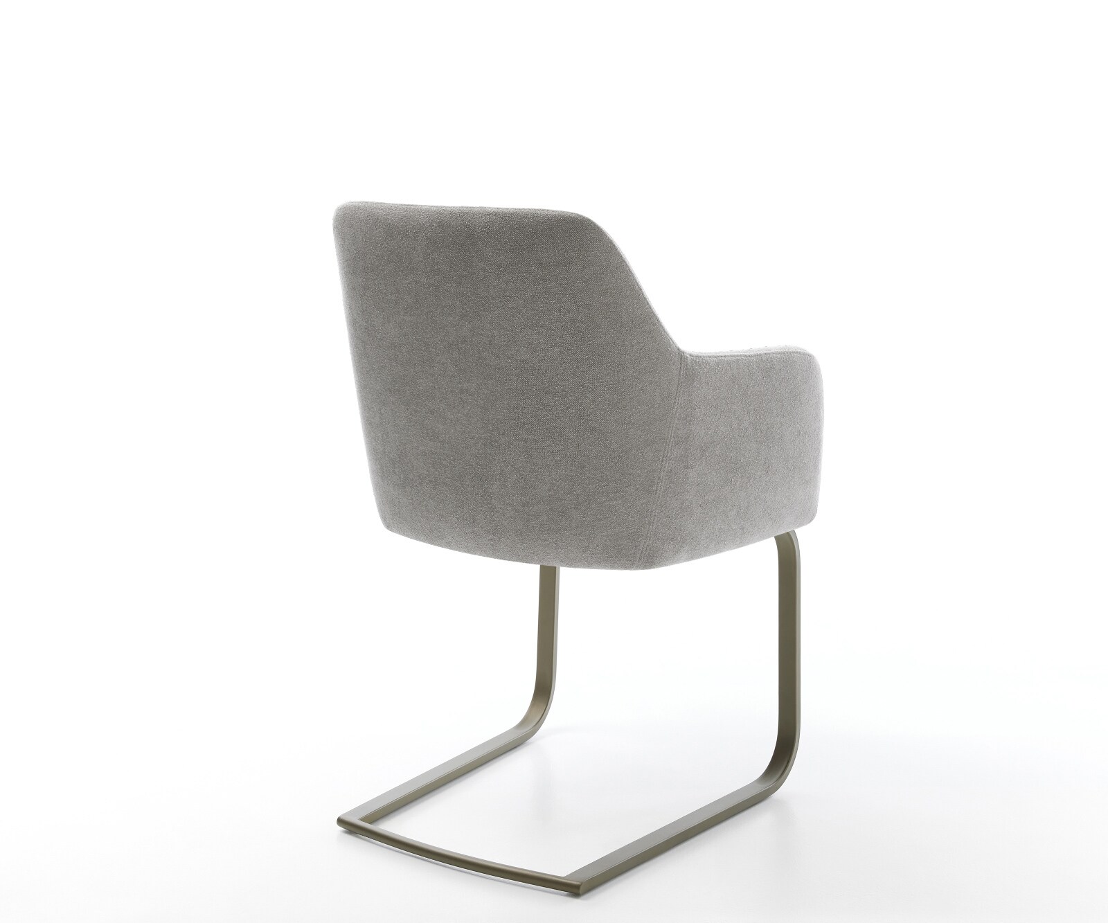 Freischwinger Greg-Flex Strukturstoff Soft Grau Freischwinger flach Effektfinish Titan Taschenfederkern 5