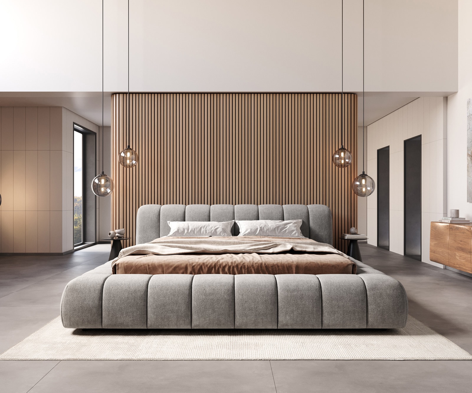 Polsterbettgestell Cutio 180x200 cm Strukturstoff Soft Grau 4 Polsterbettgestell Cutio 180x200 cm Strukturstoff Soft Grau 4