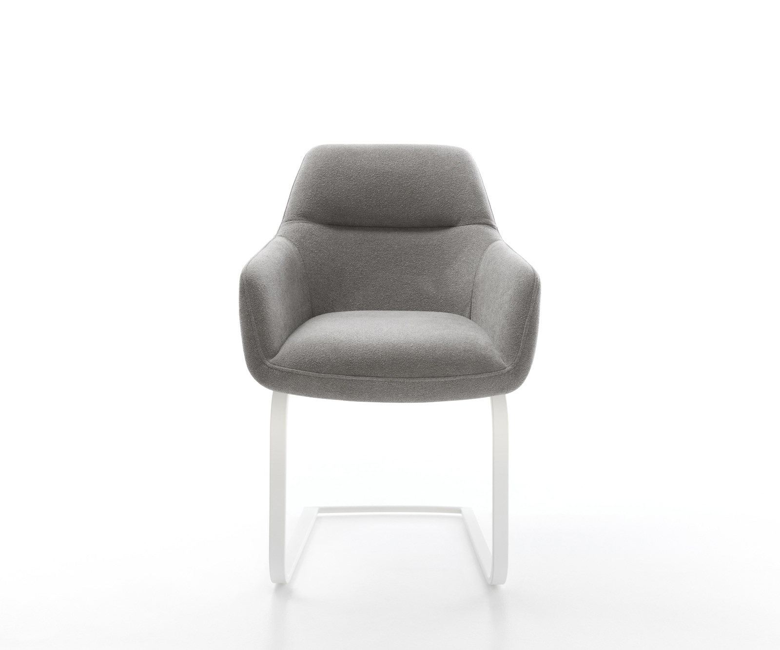 Freischwinger Pejo-Flex Strukturstoff Soft Grau Freischwinger flach Weiß Taschenfederkern 2