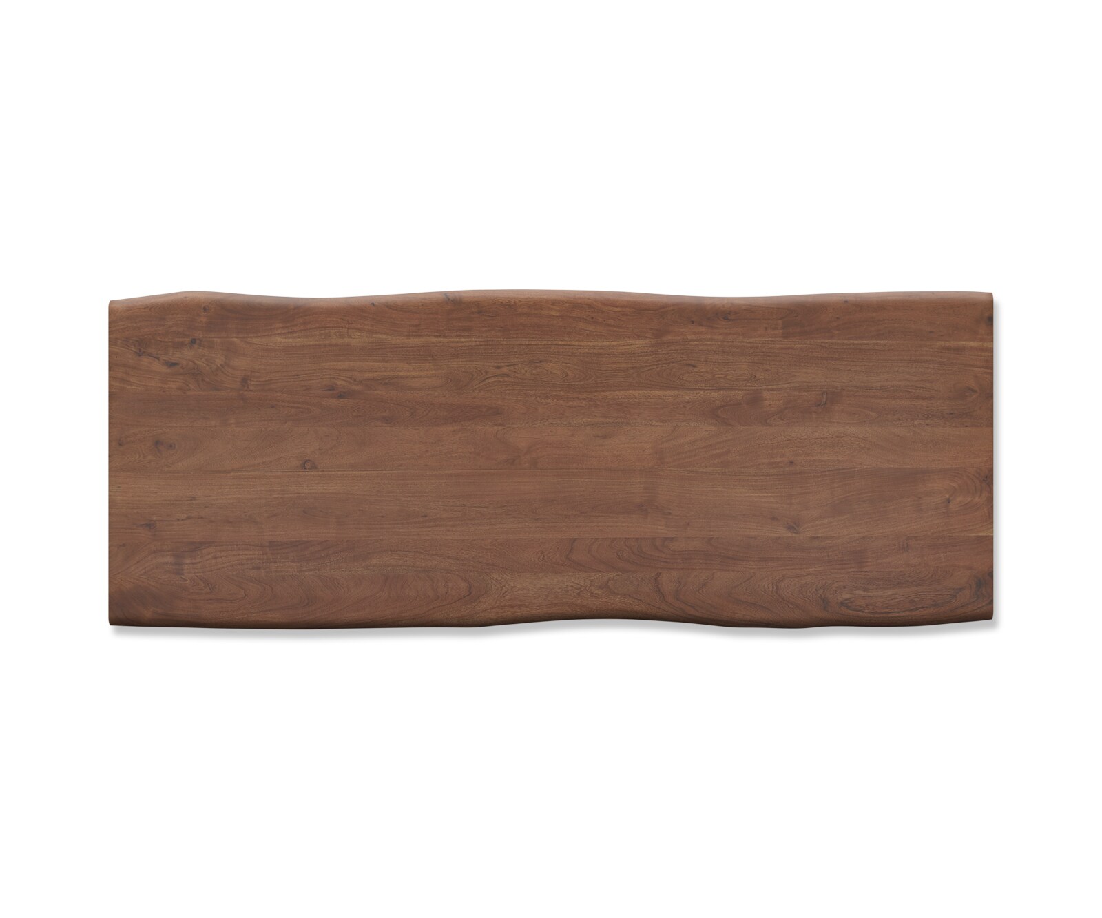 Esstischplatte Edge 260x100cm XL Akazie Braun Live-Edge 1