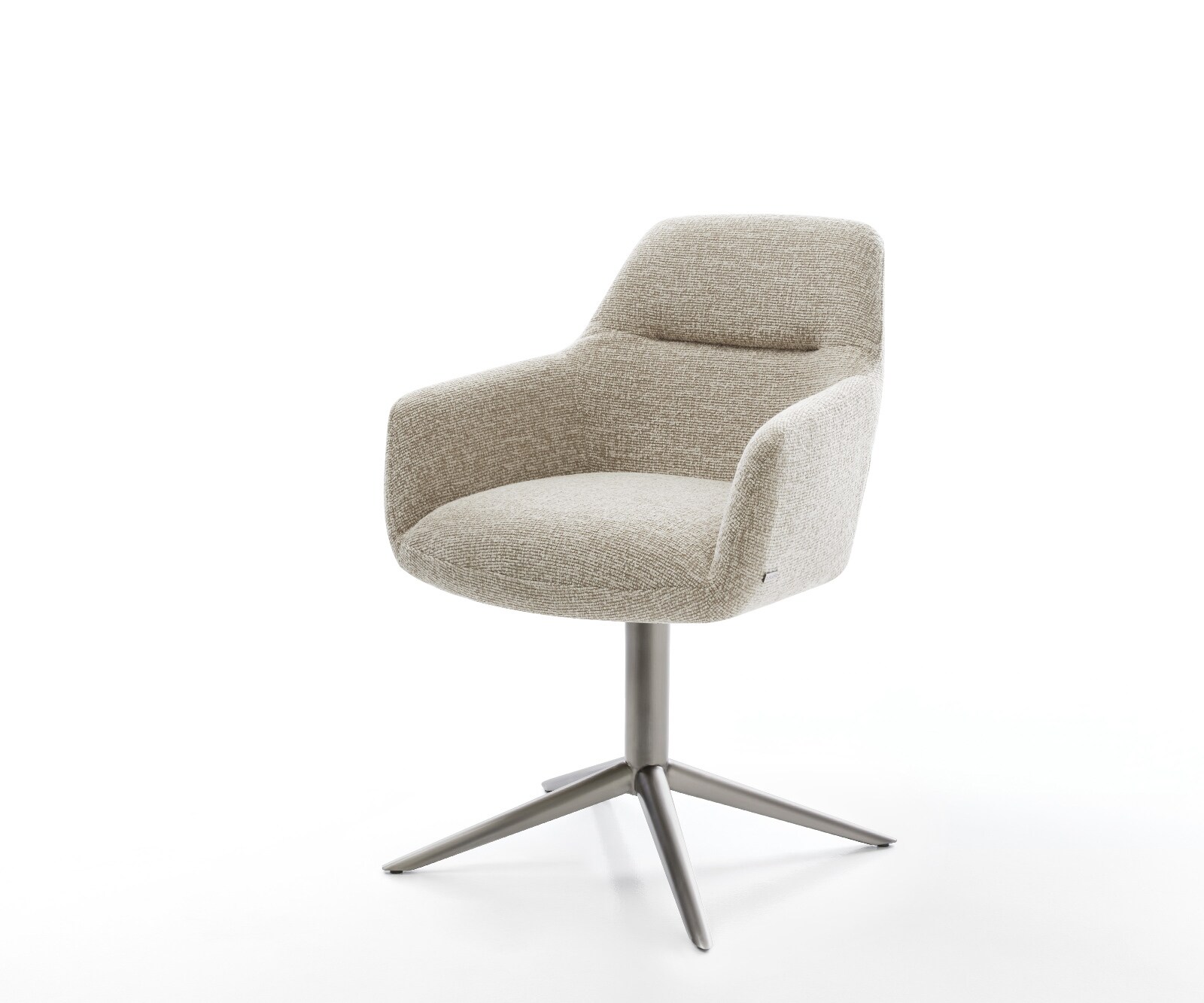 Drehstuhl Pejo-Flex Webstoff Soft Beige Fußkreuz Graphit 360° drehbar Wippf günstig online kaufen