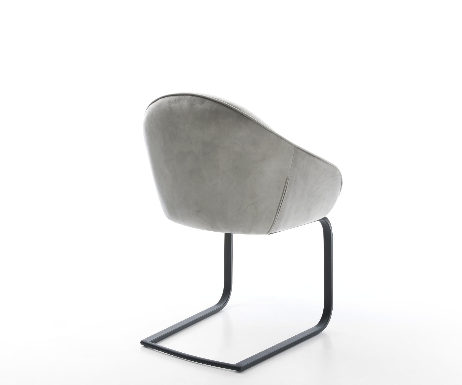 Freischwinger Gaio-Flex Samt Grau Freischwinger flach Schwarz 4 Freischwinger Gaio-Flex Samt Grau Freischwinger flach Schwarz 4