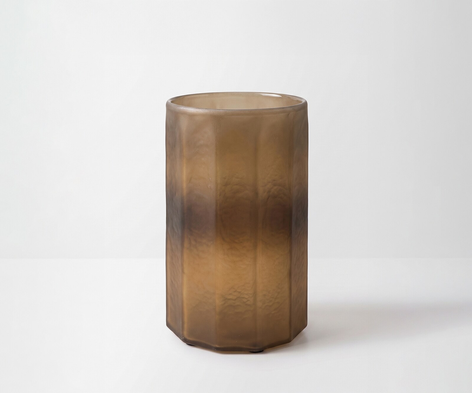 Vase Octara l18 x P18 x H28 cm Verre Aurum Moulé