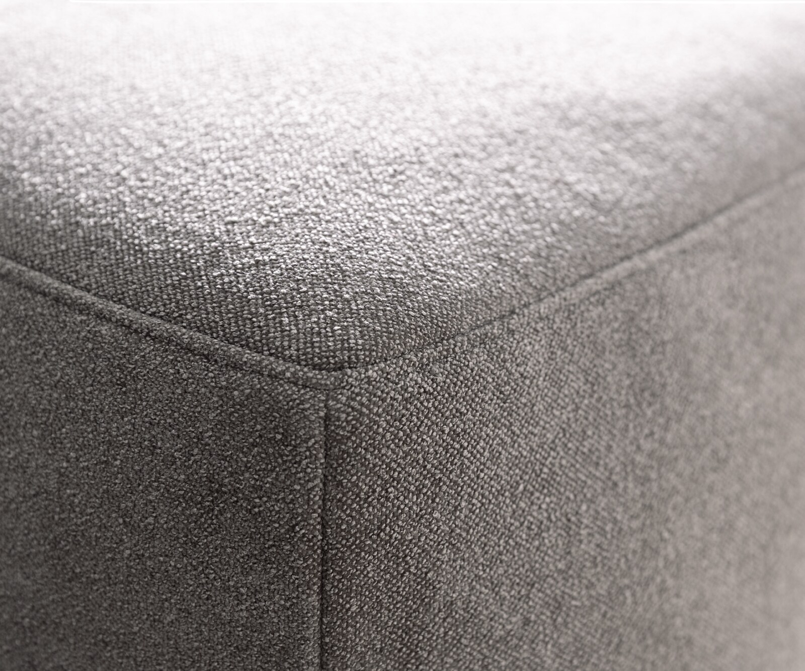 Wohnlandschaft Freestyle 360x290 cm Strukturstoff Soft Grau Kappnaht 5