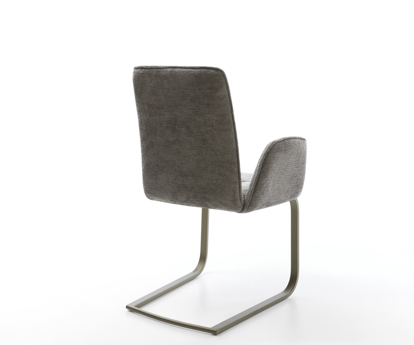 Freischwinger Vinja-Flex Bouclé Soft Schlamm Freischwinger flach Effektfinish Titan 5