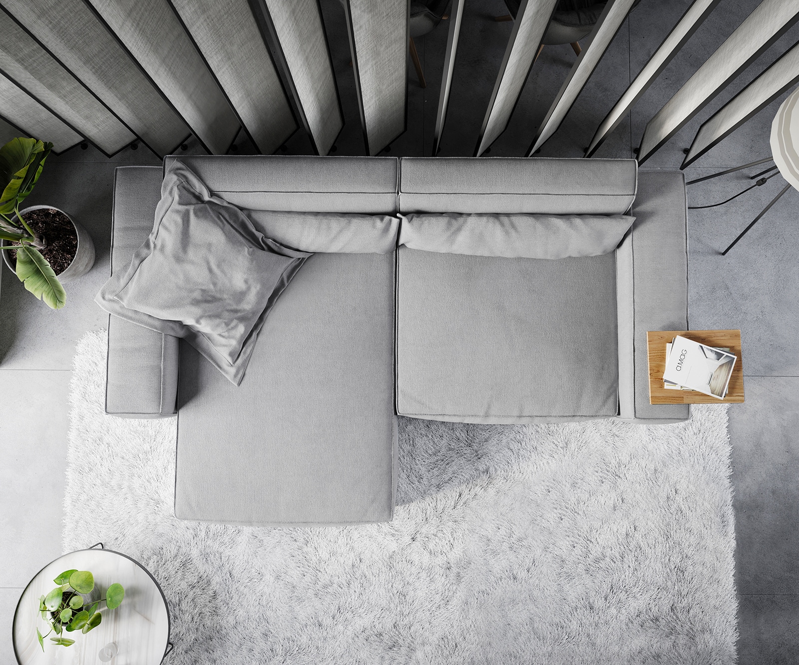 Ecksofa Sirpio XL 270x170 cm Mikrofaser Grau Recamiere variabel 5 Ecksofa Sirpio XL 270x170 cm Mikrofaser Grau Recamiere variabel 5