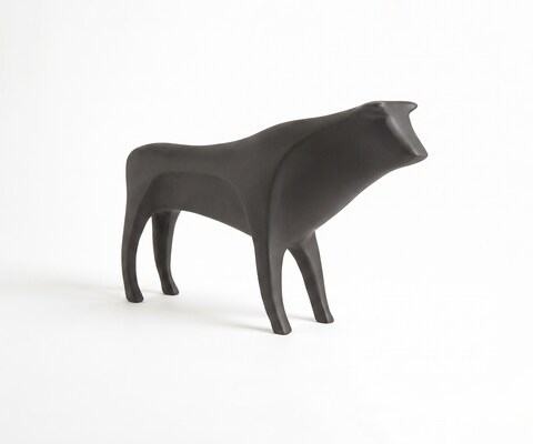 Figur Minos B8 x T36 x H23 cm Aluminium Basalt Gegossen