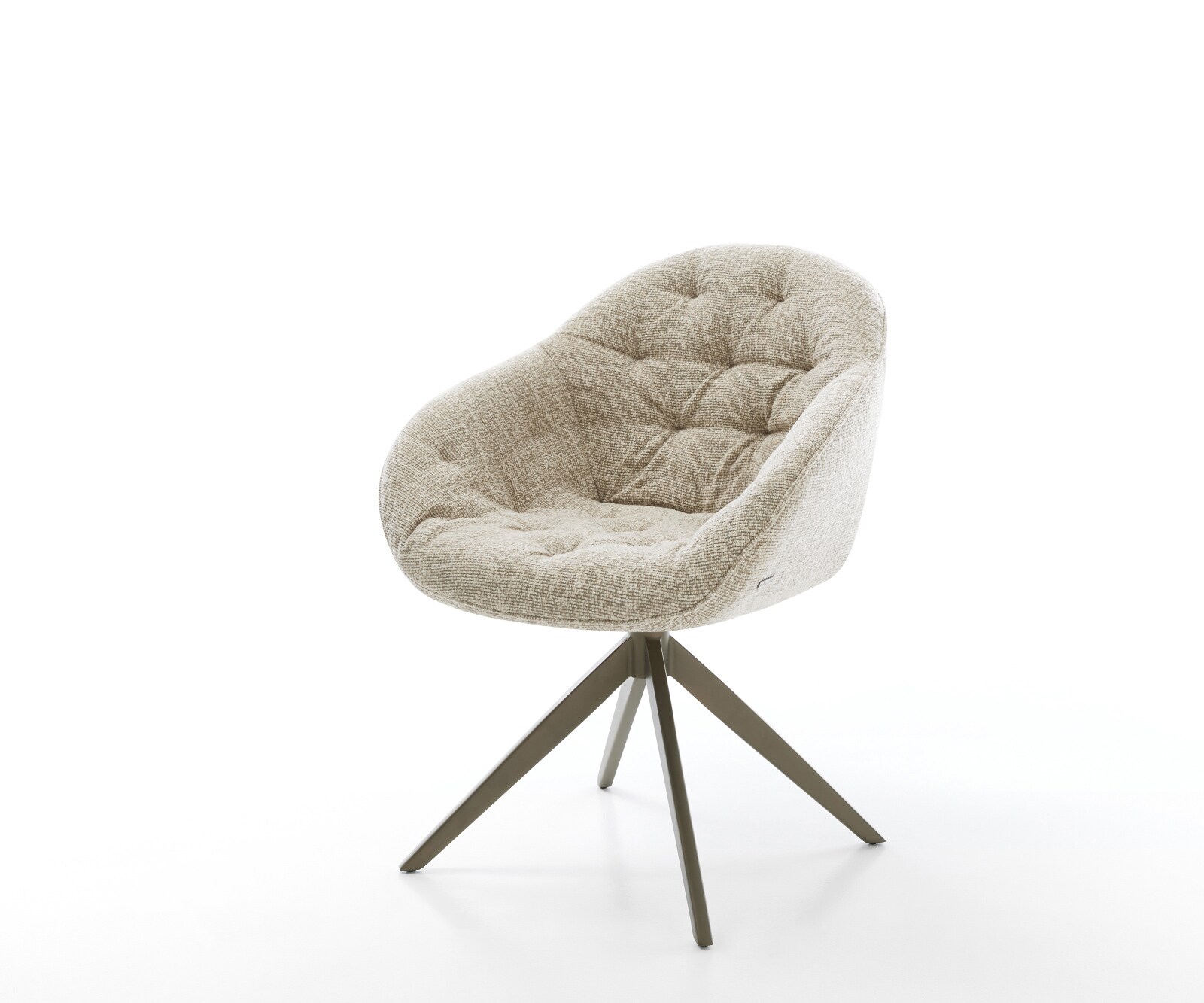 Drehstuhl Gaio-Flex Webstoff Soft Beige Kreuzgestell breit Effektfinish Tit günstig online kaufen