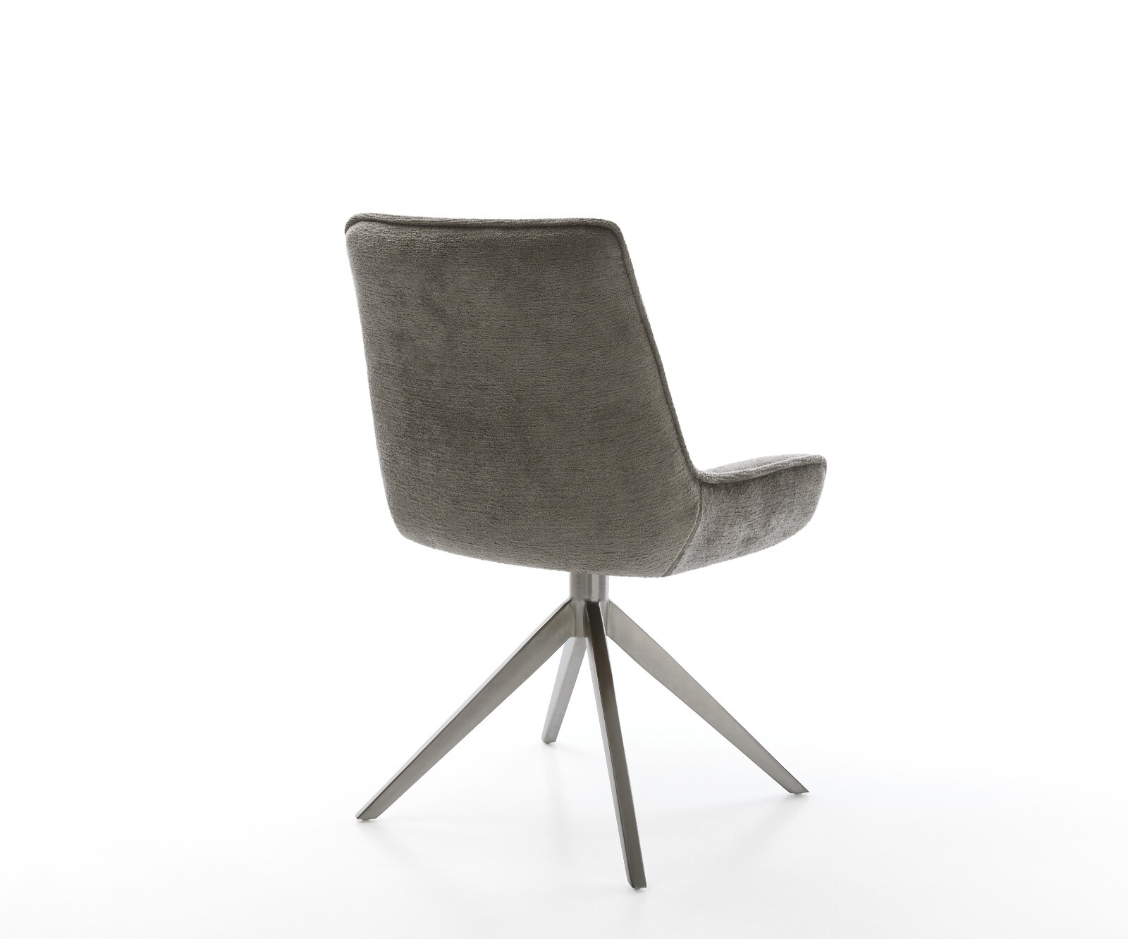 Drehstuhl Taimi-Flex Bouclé Soft Schlamm Kreuzgestell breit Graphit 360° drehbar Wippfunktion 4