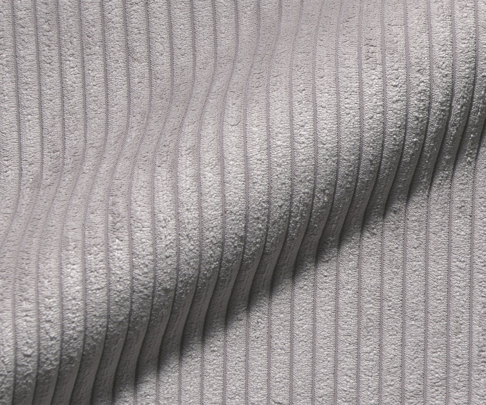Stoffmuster Cord Silbergrau