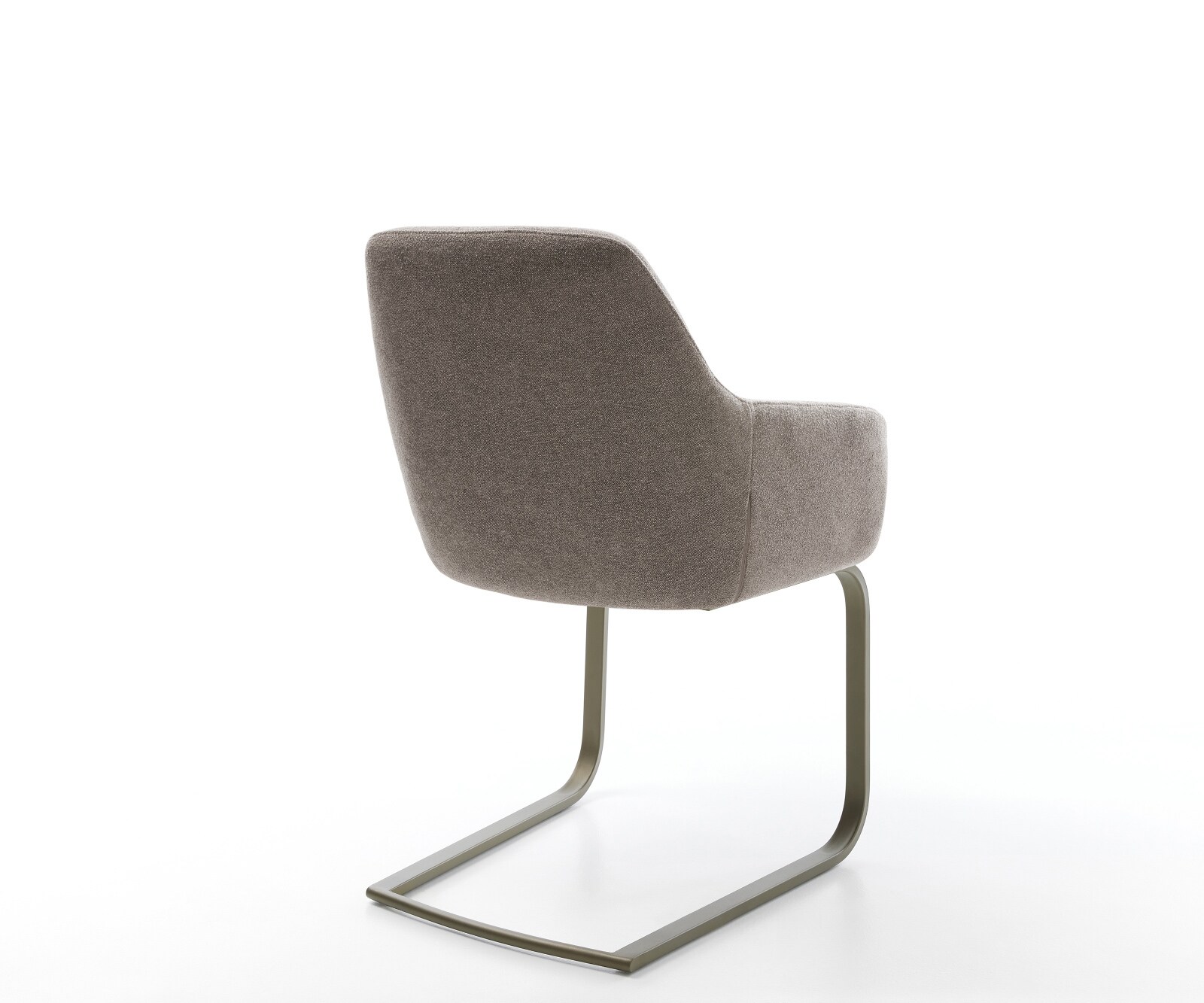 Freischwinger Pejo-Flex Strukturstoff Soft Taupe Freischwinger flach Effektfinish Titan Taschenfederkern 4