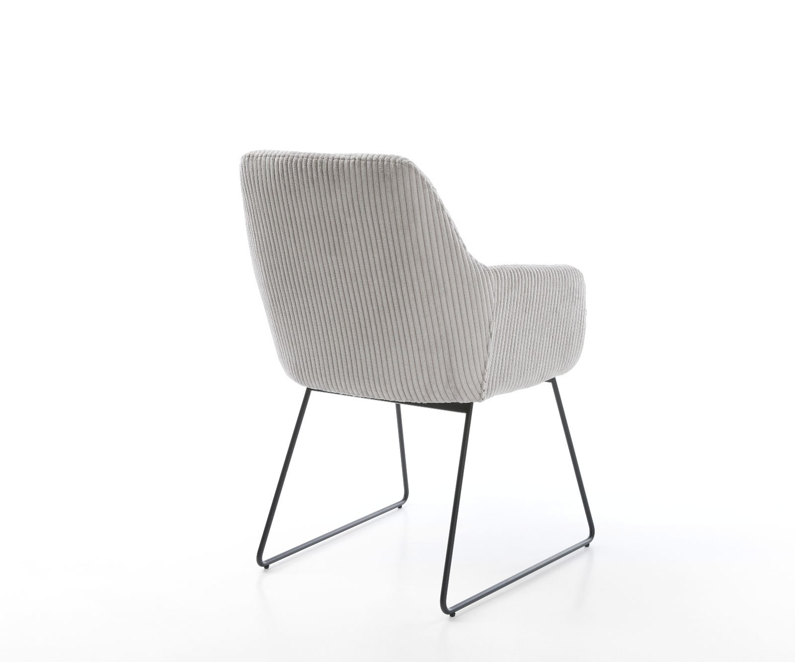 Esszimmerstuhl Pejo-Flex Cord Silbergrau Kufengestell Schwarz Taschenfederkern 5