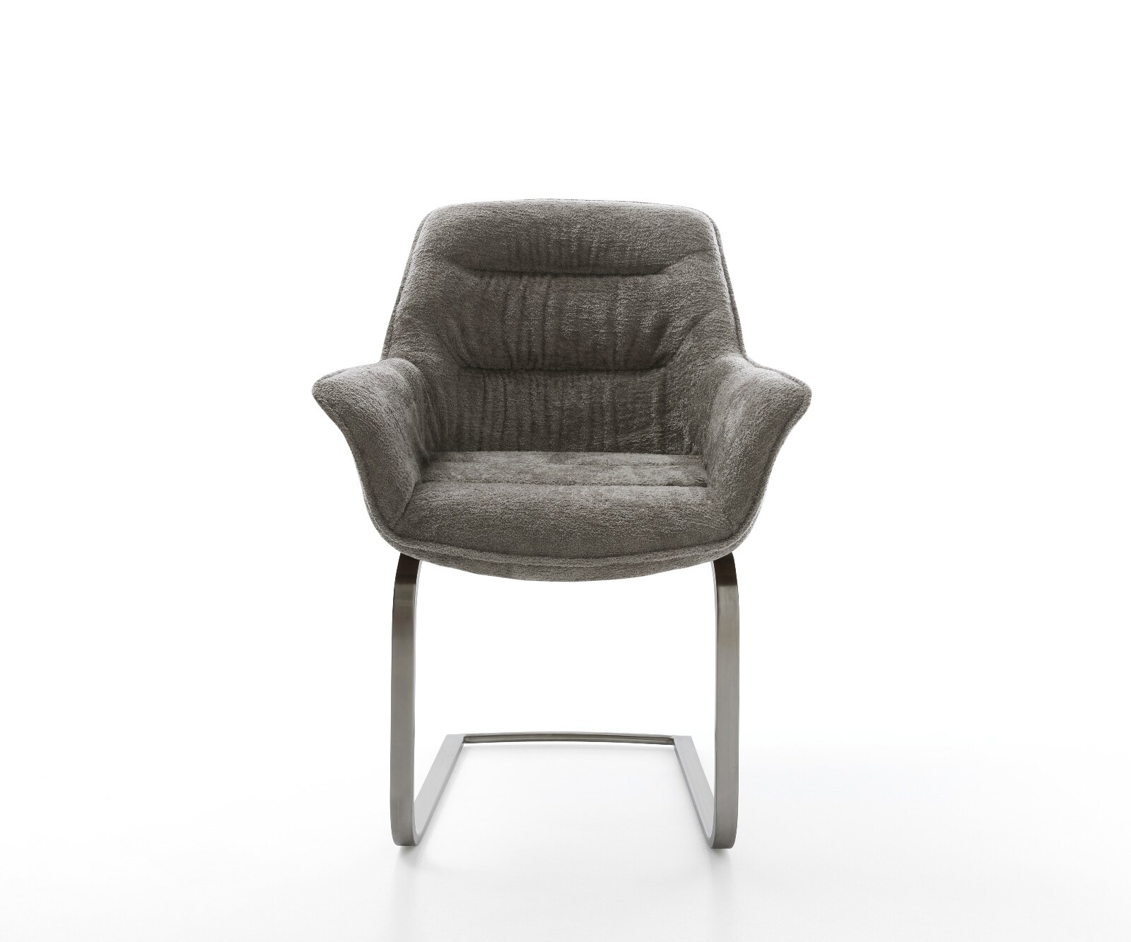 Freischwinger Kaira-Flex Bouclé Soft Schlamm Freischwinger flach Graphit 2