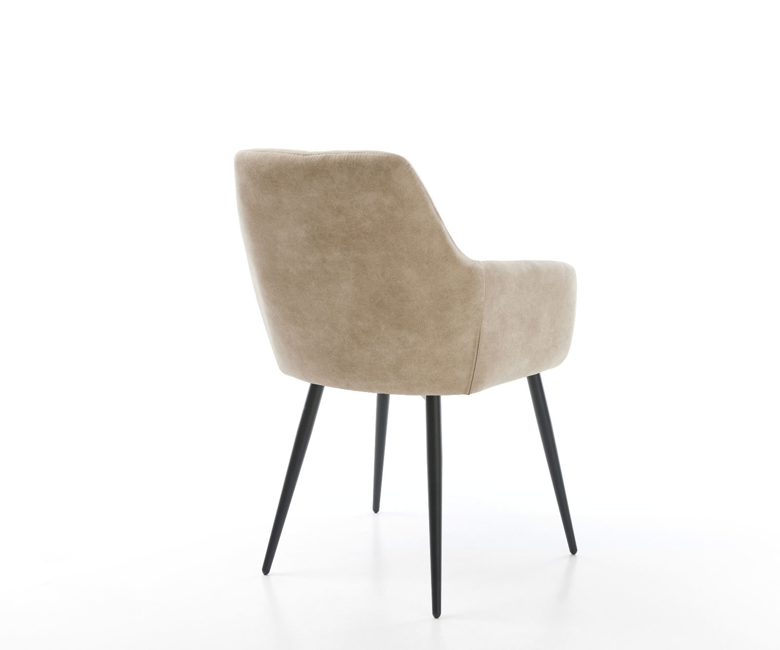 Esszimmerstuhl Pejo-Flex Mikrofaser Beige Vintage 4-Fuß konisch Schwarz Taschenfederkern 4 Esszimmerstuhl Pejo-Flex Mikrofaser Beige Vintage 4-Fuß konisch Schwarz Taschenfederkern 4