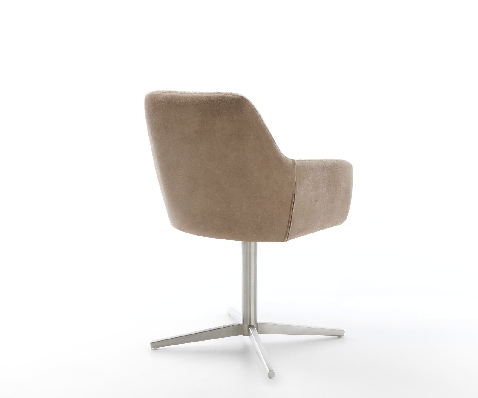 Drehstuhl Pejo-Flex Materialmix Schlamm Fußkreuz Edelstahl 360° drehbar Taschenfederkern 4 Drehstuhl Pejo-Flex Materialmix Schlamm Fußkreuz Edelstahl 360° drehbar Taschenfederkern 4
