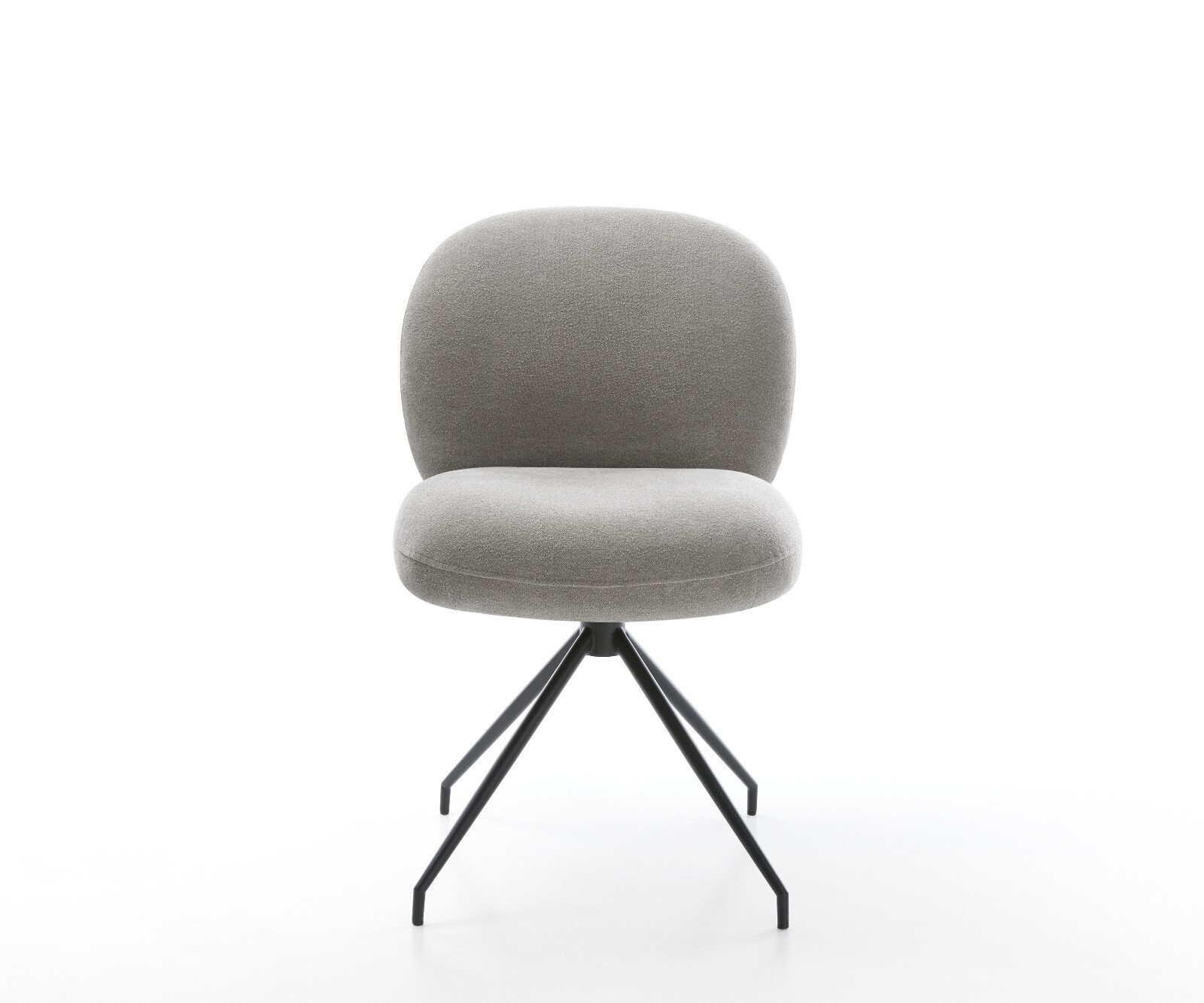 Esszimmerstuhl Nube-Flex Strukturstoff Soft Grau Kreuzgestell konisch Schwarz Taschenfederkern 1 Esszimmerstuhl Nube-Flex Strukturstoff Soft Grau Kreuzgestell konisch Schwarz Taschenfederkern 1