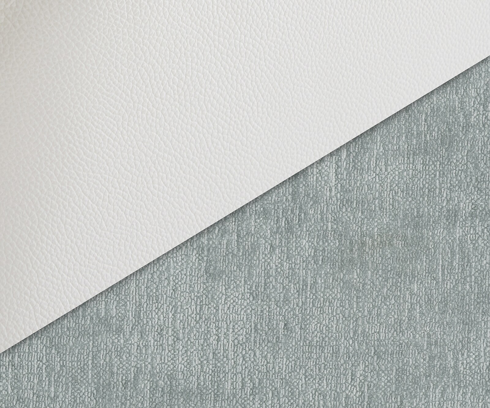 Drehstuhl Zoa-Flex Materialmix Echtleder Weiß-Pastellblau Fußkreuz Weiß 360° drehbar Wippfunktion Taschenfederkern 2