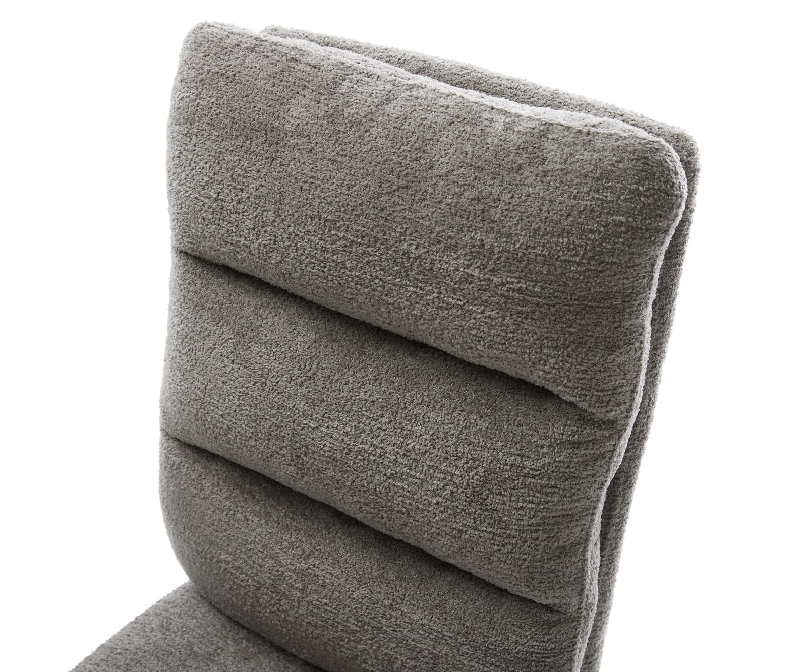Drehstuhl Pela-Flex Bouclé Soft Schlamm Kreuzgestell breit Graphit 360° drehbar Wippfunktion Taschenfederkern 3