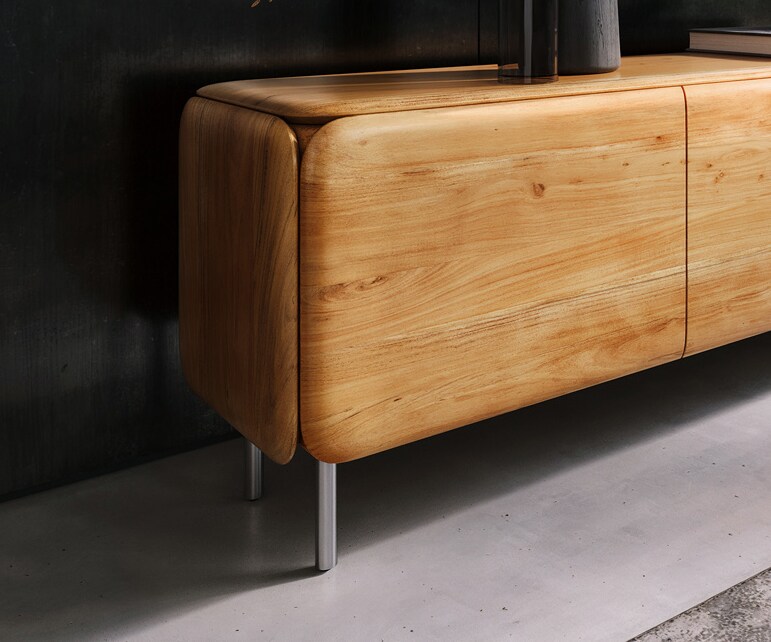 Fuß Rund Edelstahl 20cm (4er Set) 2