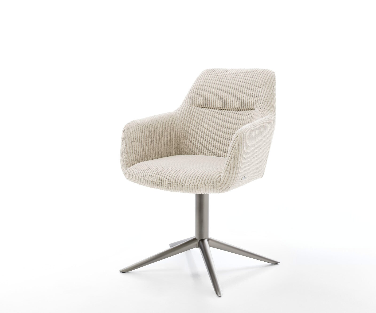 Drehstuhl Pejo-Flex Cord Beige Fußkreuz Graphit 360° drehbar Wippfunktion T günstig online kaufen