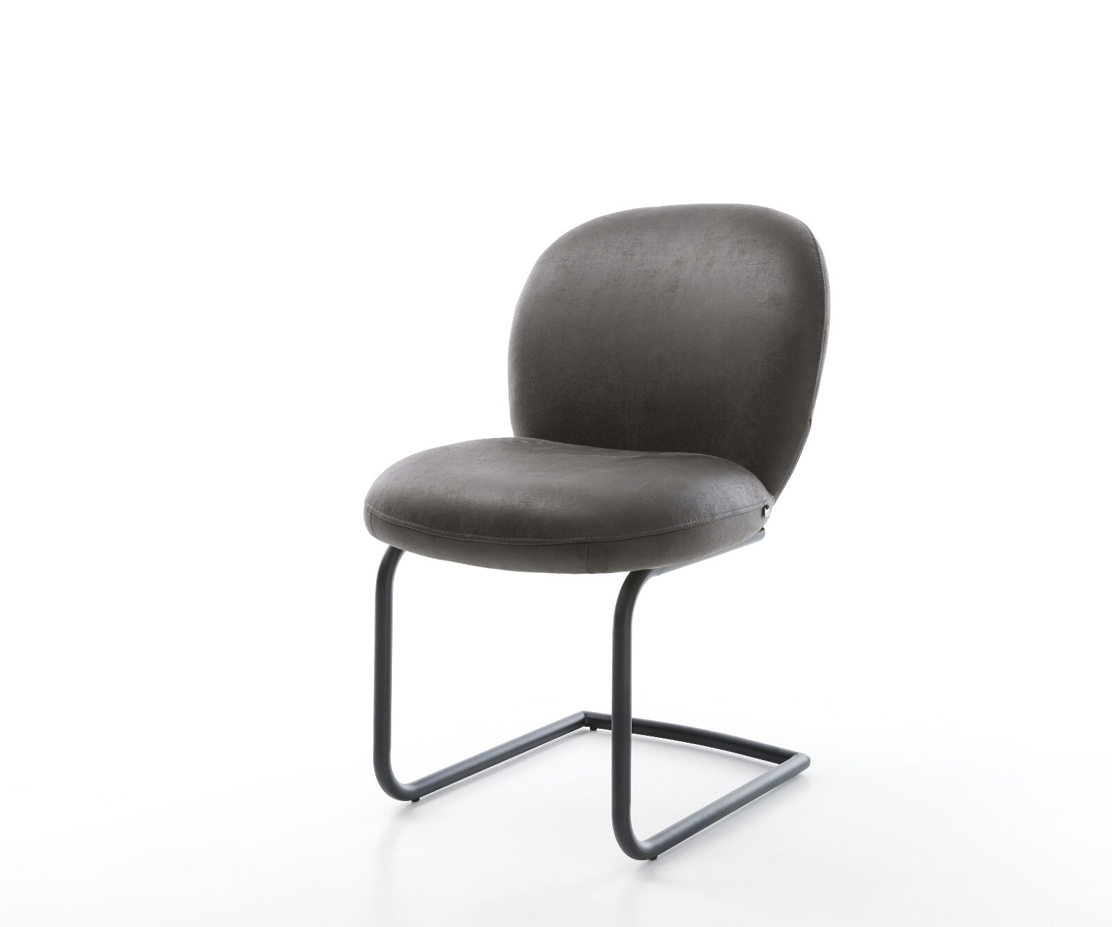 Freischwinger Nube-Flex Mikrofaser Anthrazit Vintage Freischwinger rund Sch günstig online kaufen