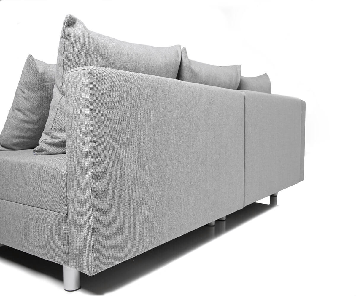 Wohnlandschaft Clovis Grau Flachgewebe Modulsofa 2 Wohnlandschaft Clovis Grau Flachgewebe Modulsofa 2