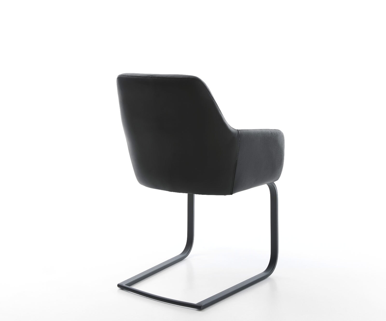 Freischwinger Pejo-Flex Echt-Leder Schwarz Freischwinger flach Schwarz Taschenfederkern 4